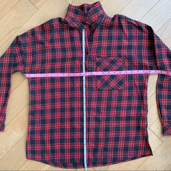 ❌SOLD❌ SPORTSGIRL Plaid shirt with Embroidered Back- Sz S - Picture 7 of 7